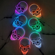 Ghost Mask LED Mask Luminous Fluorescent Mask Creative Skull Funny Ghost Mask PVC