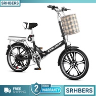 SR  City Bicycle/Foldable Bicycle/Shifting Mini-bikes/ 14/16/20 Inch Ultra Lightweight Bicycle/High Carbon Steel Frame/Shock Absorption