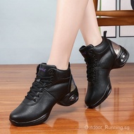 Leather Breathable Soft Sole Jazz Zumba Gym Shoes Sneakers For Lady Dance Shoes For Women RDQR