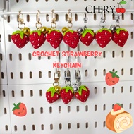 GANTUNGAN Crochet STRAWBERRY Keychain Crochet Keychain/ Crochet Keychain/
