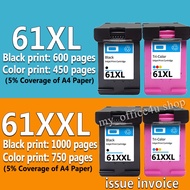HP 61 Ink HP 61XL Ink Cartridge HP61 Black HP61XL Ink Cartridge Compatible for 1510 1511 1512 1000 1