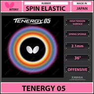 Butterfly Tenergy 05 Spin-Elastic Inverted Table Tennis Ping Pong Rubber 2.1mm Made In Japan ITTF Ap