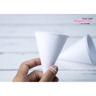 Boxjourney 4 Oz. Paper Cone Glass Paper Cup Disposable Paper Cups Disposable Cup 200 Pieces/Pack
