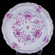大型33公分德國 Meissen 麥森手繪印度花大盤一級典藏品