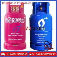 Tabung Gas 12kg Bright Gas Elpiji REFILL (ISI ULANG SAJA)