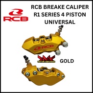 ◿ ◸ RCB BRAKE CALIPER R1 SERIES 4 PISTON 4 POT 4-POT BRAKE CALIPER RCB UNIVERSAL