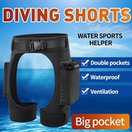 2mm Neoprene Short Pants Scuba Pocket Diving Shorty Pants Diving Dive Shorts Snorkeling Freedive Kni