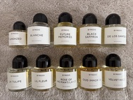 [Decants | 香水分裝] Byredo - Velvet Haze / Black Saffron / De Los Santos / Future Memories / La Tulipe 