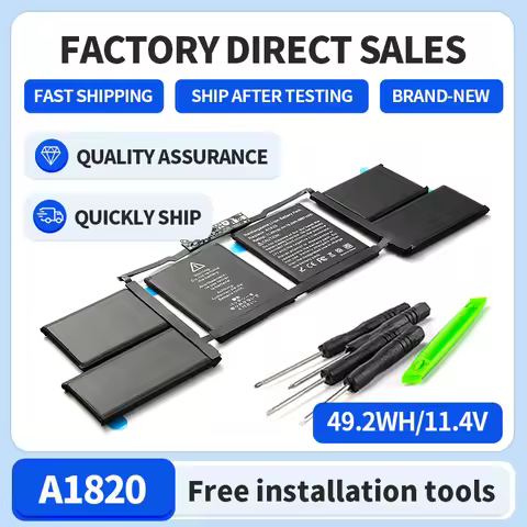 Somi-76WH A1820 Laptop Battery For APPLE MACBOOK PRO 15" A1707 2016 2017 Year 11.4V 6667mAh