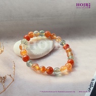 HOJB High Grade Tanzania Arusha Sunstone 6A Beads Bracelet 7.5mm 聚寶軒优质坦桑尼亚阿魯沙太阳石6A圆珠手串7.5mm