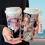 Aespa Giselle Merchandise Large-capacity 316 Stainless Steel Portable Car Coffee Cup Water Cup