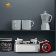 Portable Gas Stove Adjustable Butane Camping Stove Windproof Single-Burner Butane Stove for Indoor &