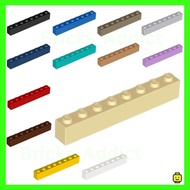 LEGO PARTS (NEW) (Genuine) 3008 Brick 1x8 Assorted Colours 3008f1, 3008f2, 63322