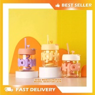 HOHO GLASS GLASS FREE STRAW CUTE DRINKING PLACE - HOHO PEARL GLASS