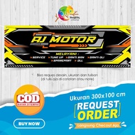 AJ Motor Workshop Banner 300x100 cm