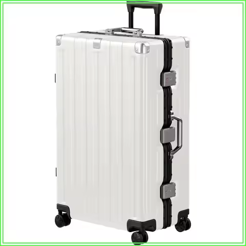 Zipperless Luggage 28 Inch Checked Hard Shell Suitcase with Wheels