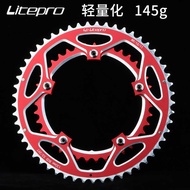 Lp litepro Road Bike Double Disc 2-Piece Chainring Aluminum Alloy Double Disc 53t-39t Folding Bike C