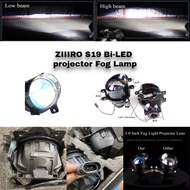ZIIIRO S19 Bi-LED projector 3.0 Inch Fog Light Projector Lens BLUE Bi-LED Fog Lamp For TOYOTA/HONDA/