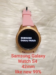 SAMSUNG GALAXY WATCH S4 GOLD 42mm SECOND LIKE NEW MULUS ORIGINAL