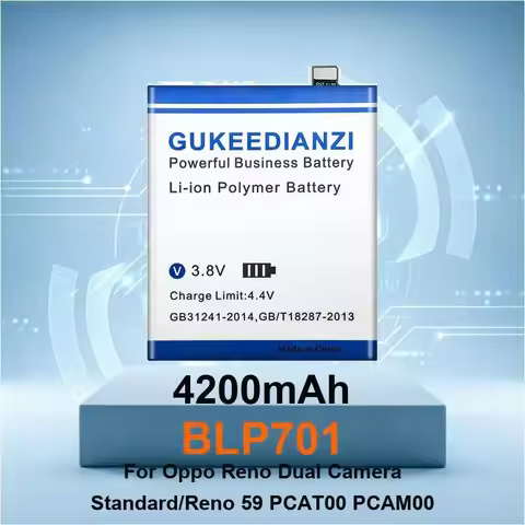 Battery For Oppo Reno Dual Camera Standard/Reno 59 PCAT00 PCAM00 Ace realme X2 Pro Z 7 4 5G C53/C67 