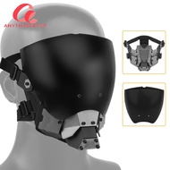 【New Arrival】Cyberpunk Cosplay Mask Removable Airsoft Paintball CS Wargame Sports Mask Double Sided Anti-fog Lens Protective Gear