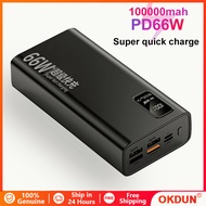 A34B 100000mAh Super PowerBank USB Type-C 3.0 External Battery Portable