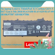 [ ZIN BATTERY ] Battery Lenovo ThinkPad X1 Carbon GEN 5 2017 Gen 6 5th 2018 01AV430 01AV429 01AV494 