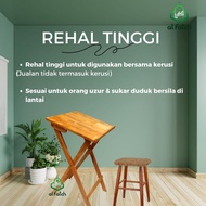 Rehal High Table / Rehal Studying While Sitting on a Chair / QUALITY WOODEN QURAN STAND Wood Rehal