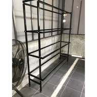 ชั้นวางเก็บบล็อกสกรีน ขนาด 200*50*200cm 3ชั้น