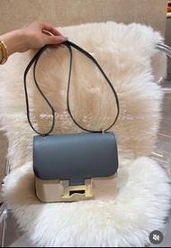Hermes Constance mini 杏仁綠金扣