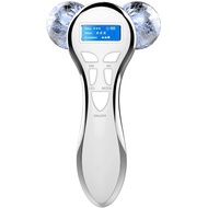 4D Microcurrent Face Massager Roller,Electric Rechargeable Face Lift Roller Arms Legs Massager for Anti Aging Wrinkles
