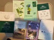 韓國cica積雪草面膜 蘆薈面膜 牛奶面膜 綠茶面膜 多款韓國保濕面膜