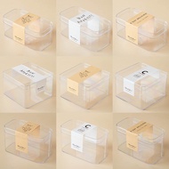 ST-🌊Cookies Packing Box Transparent Box Can Baking Cranberry Snowflake Crisp Food Walnut Sweet Cake Small Jar Snacks 3MB