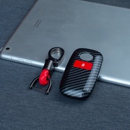 XM-New Carbon ABS  Car Key Cover Case Shell for Toyota RAIZE for Daihatsu Rocky 2 Button Toyota Veloz 2022 Veloz 2021 Avanza 2022 Key Cover Case Car Accessories