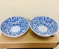 日本京都橘吉陶瓷碗盤/兩入盒裝