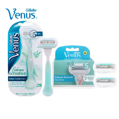 Gillette Venus Razor Blades Aloe 5 Layers Shaving Blades Suit for All Venus Holders Suitable for Sen