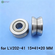2PCS For LV202-41ZZ Groove Type Pulley Bearing for Round Bottom Track 15x41x20mm