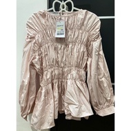 NEW BWBYAZ Pamela Shirred Blouse - Pearl Blush Petite