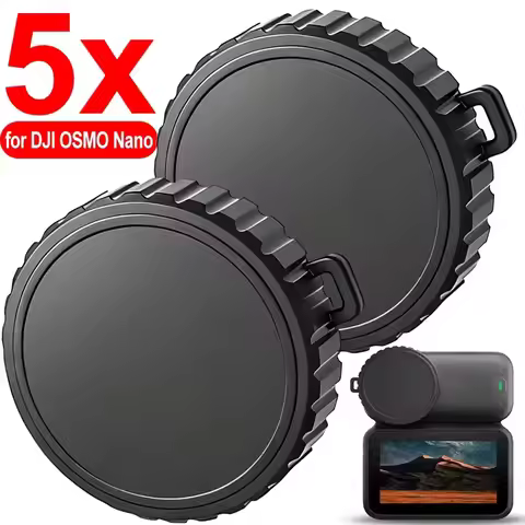 Camera Lens Protective Caps for DJI Osmo Action 3 4 5 Pro 6 Non Slip Silicone Dust-proof Cameras Cov