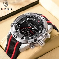 Foxbox / liger men's dual display watch multifunctional timing watch sports waterproof watch
