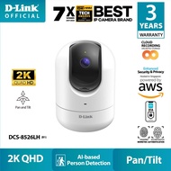 D-Link DCS-8526LH (B1) 2K QHD Pan & Tilt WiFi, WPA3, Security IP Camera - 2FA, Biometric (FREE 1 Yr 