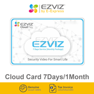 Ezviz Cloud Card 7Days/1Month คลาวด์การ์ดบันทึกข้อมูลและดูข้อมูลแบบรายเดือน 30 วัน ดูย้อนหลังได้ 7 วัน ของแท้