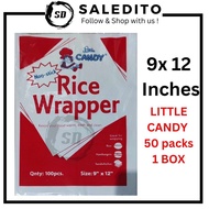 PRICE LITTLE CANDY RICE WRAPPER/9X12 5000PCS UP (1BOX)