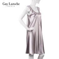 ชุดนอน แบรนด์ Guy Laroche ผ้าซาติน กระโปรงสั้น คลุมเข่า GN4C42 แต่งลูกไม้ระบาย คอหน้า - หลัง ( M- XL )