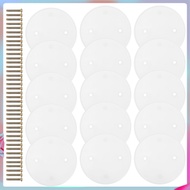 20 Pcs Light Ceiling Fan Cover Plate Electrical Covers 11.00X11.00X0.20CM White PP daneuo