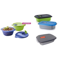 TUPPERWARE Crystalwave 800ml/900ml /1L/1.25L [AUTHENTIC] *Microwaveable lunch box* with/without Divided Dish