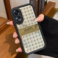 OPPO A58 4G A78 4G A58 5G A78 5G A58x 5G A1x 5G A2x 5G Case HP Casing Happy Pattern H Kesing Case Mi