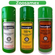 (X Sabah Sarawak)100% Original Zoosamex Aerosol Pets Wound Dressing Herbal & Iodine Spray (375ml) Fo