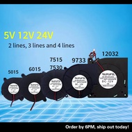 5015 6015 7530 9733 12032 5V12V24V Humidifier Purifier Blower Fan Turbo Fan