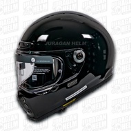 SHIPPINGbebas - HJC V10 Black Gloss Vintage